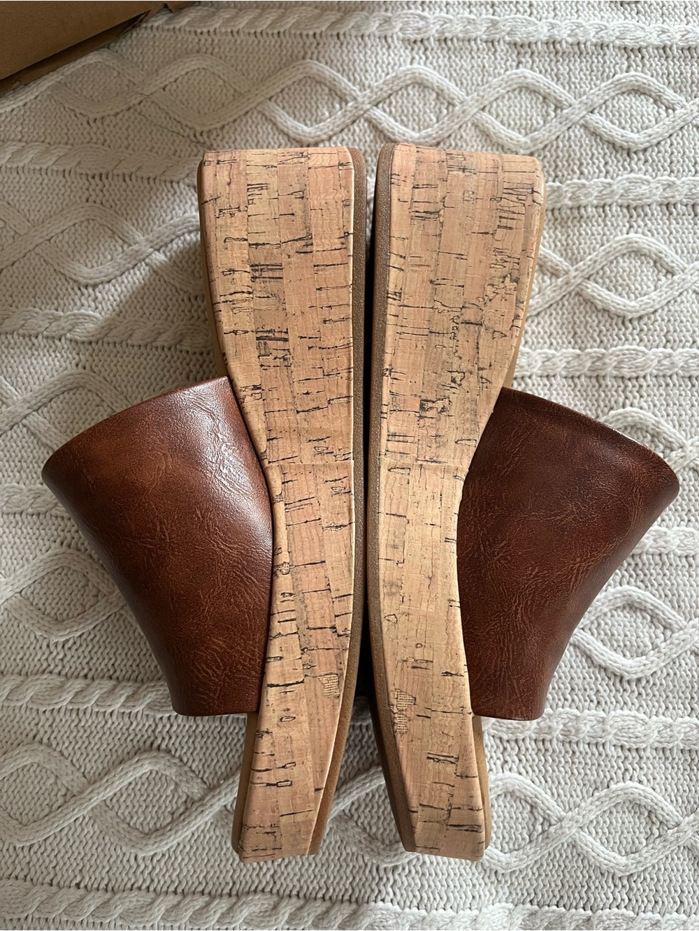 b.o.c. Dark Tan (Brown)”Savia” Wedge Slide Women’s Size 9 - Picture 4 of 13